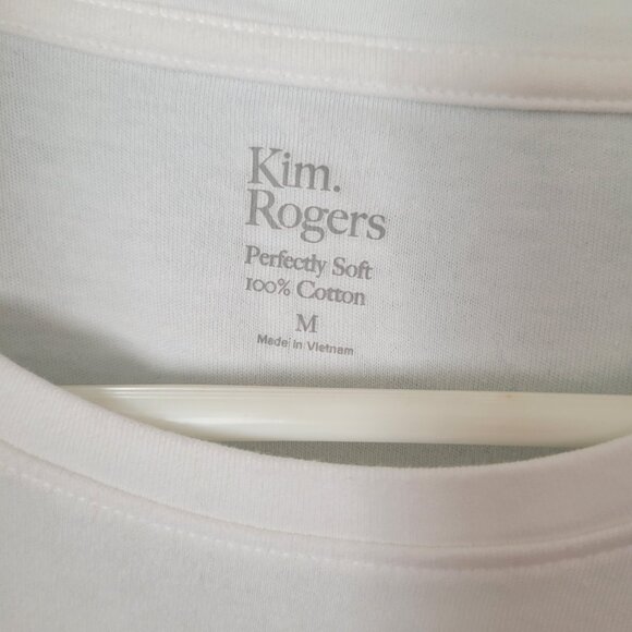 Kim Rogers Perfectly Soft Tee Shirt M Sewing crafter design print cotton top - Picture 3 of 3